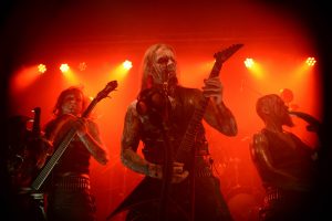 Austrian band Belphegor giving concert at Protzen Open Air